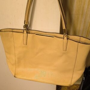 Tan Coach Tote Bag "Rehab"